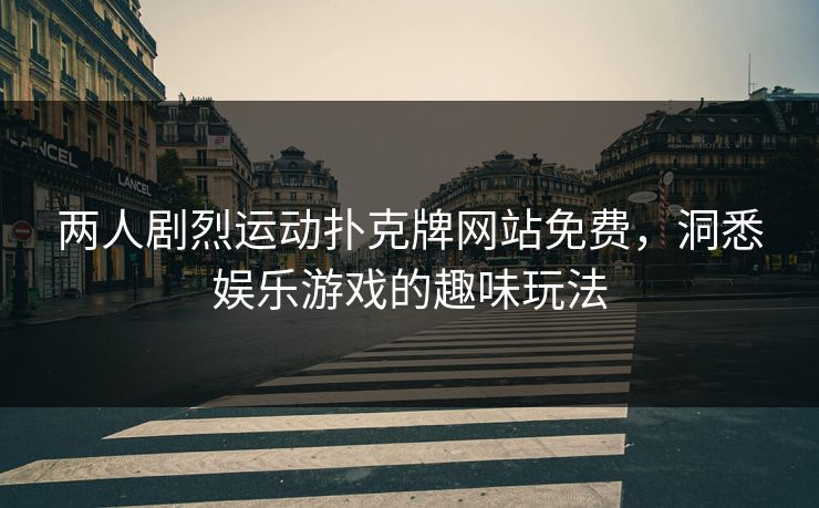 两人剧烈运动扑克牌网站免费，洞悉娱乐游戏的趣味玩法