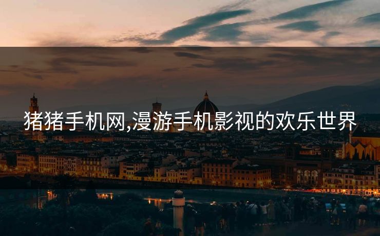 猪猪手机网,漫游手机影视的欢乐世界